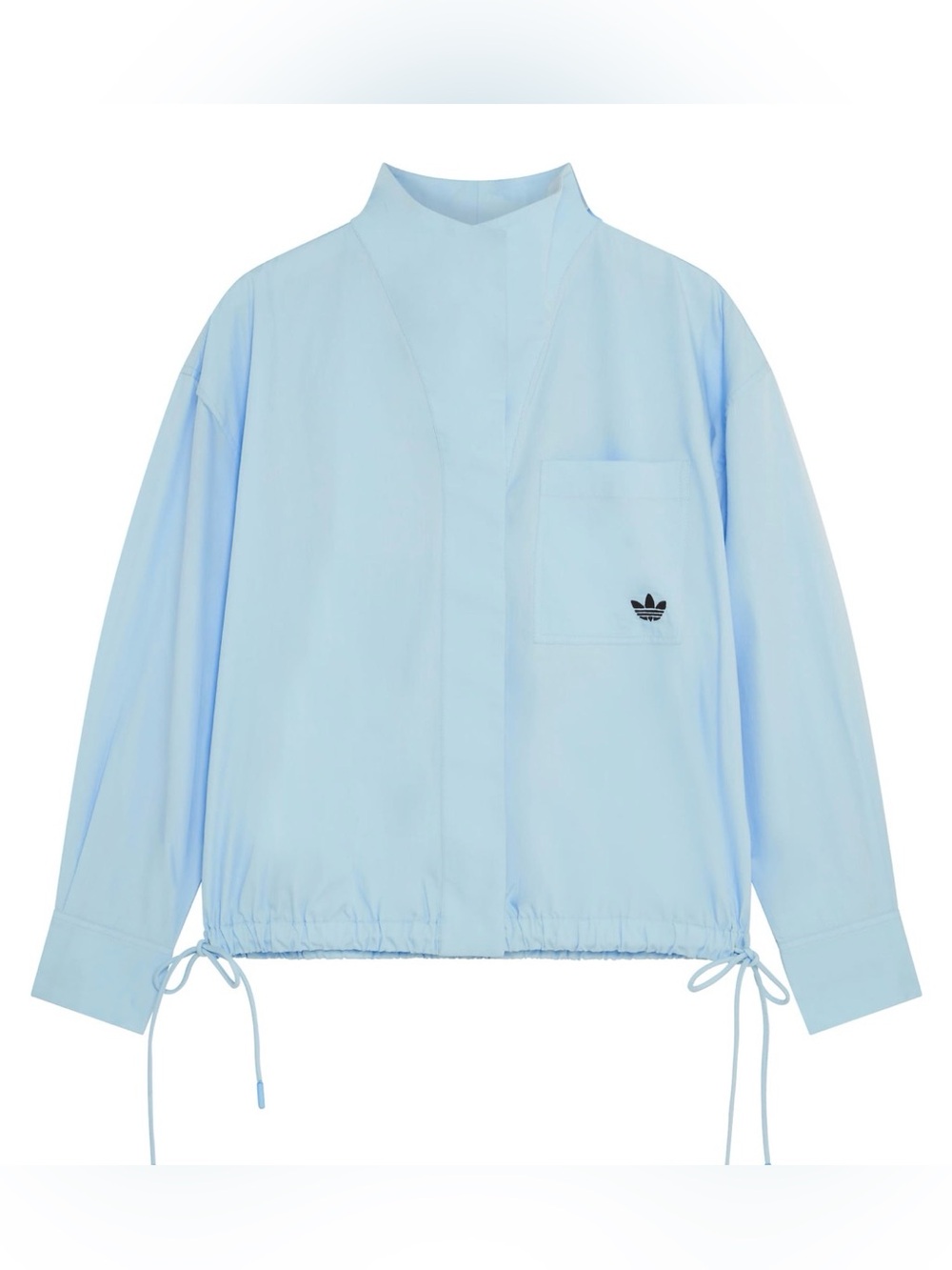 NWT adidas Originals × ASOS funnel neck shirt in blue - Picture 3 of 7